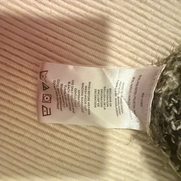 Madden Girl Fuzzy Knit Sweater Olive Green Women’s Large (12) - Picture 5 of 7